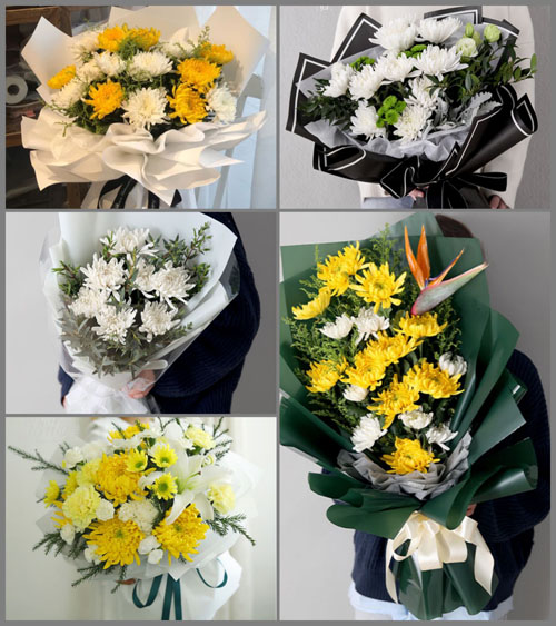 广东肇庆市广宁县古水镇蒲塘村白事花束代送